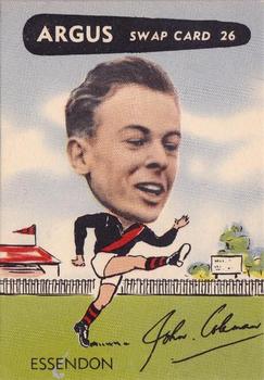 1954 Argus Football Swap Cards #26 John Coleman Front